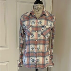 Plaid Button-Up Shirt